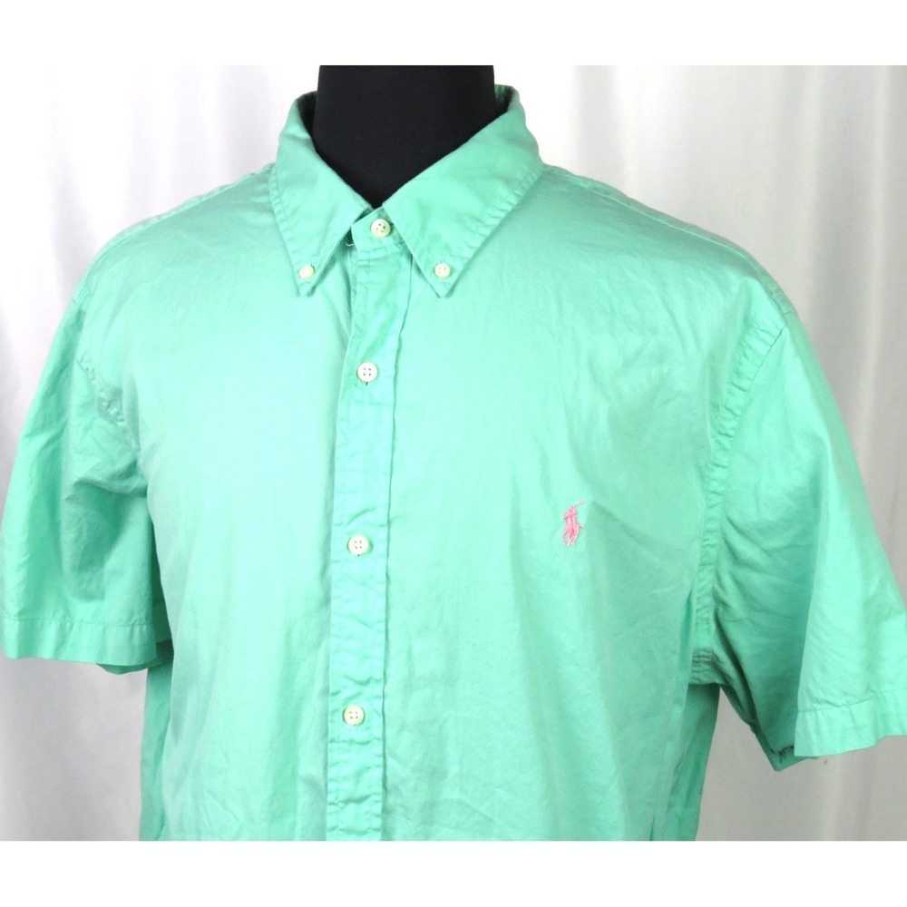 Polo Ralph Lauren Featherweight Twill Untucked Button Up Shirt Men's XXL